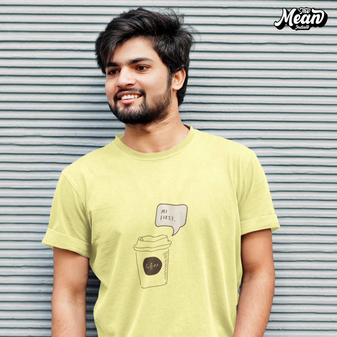 Coffee First - Boring Men's T-shirt The Mean Indian Store