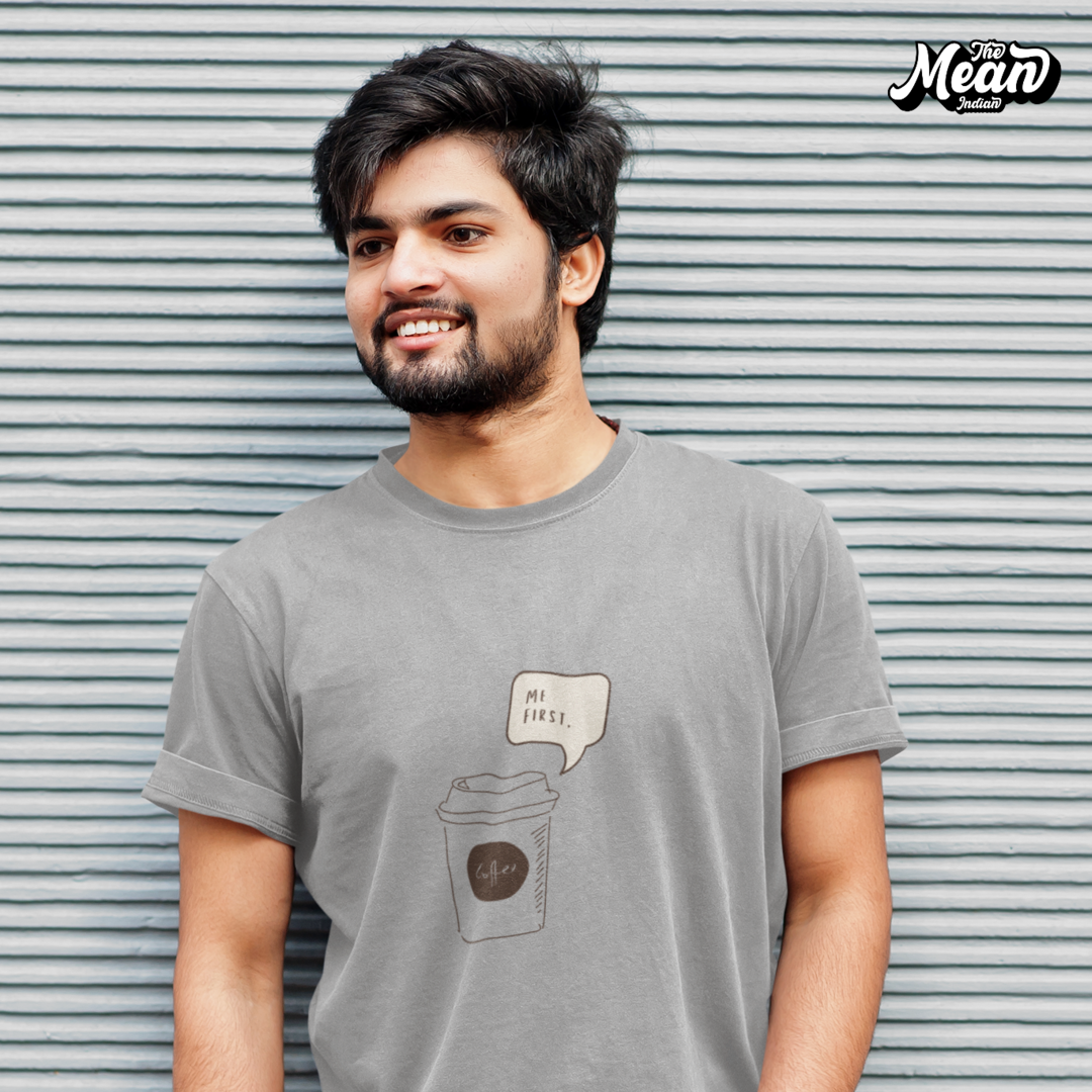 Coffee First - Boring Men's T-shirt The Mean Indian Store