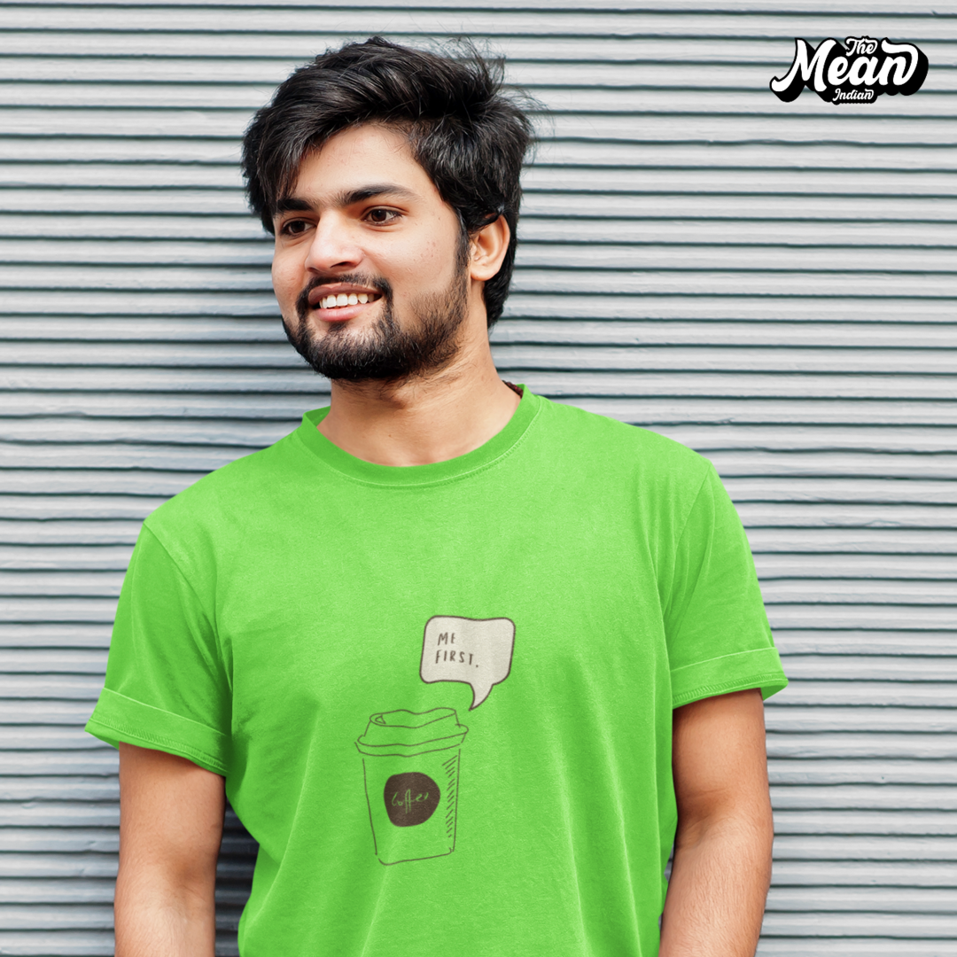 Coffee First - Boring Men's T-shirt The Mean Indian Store