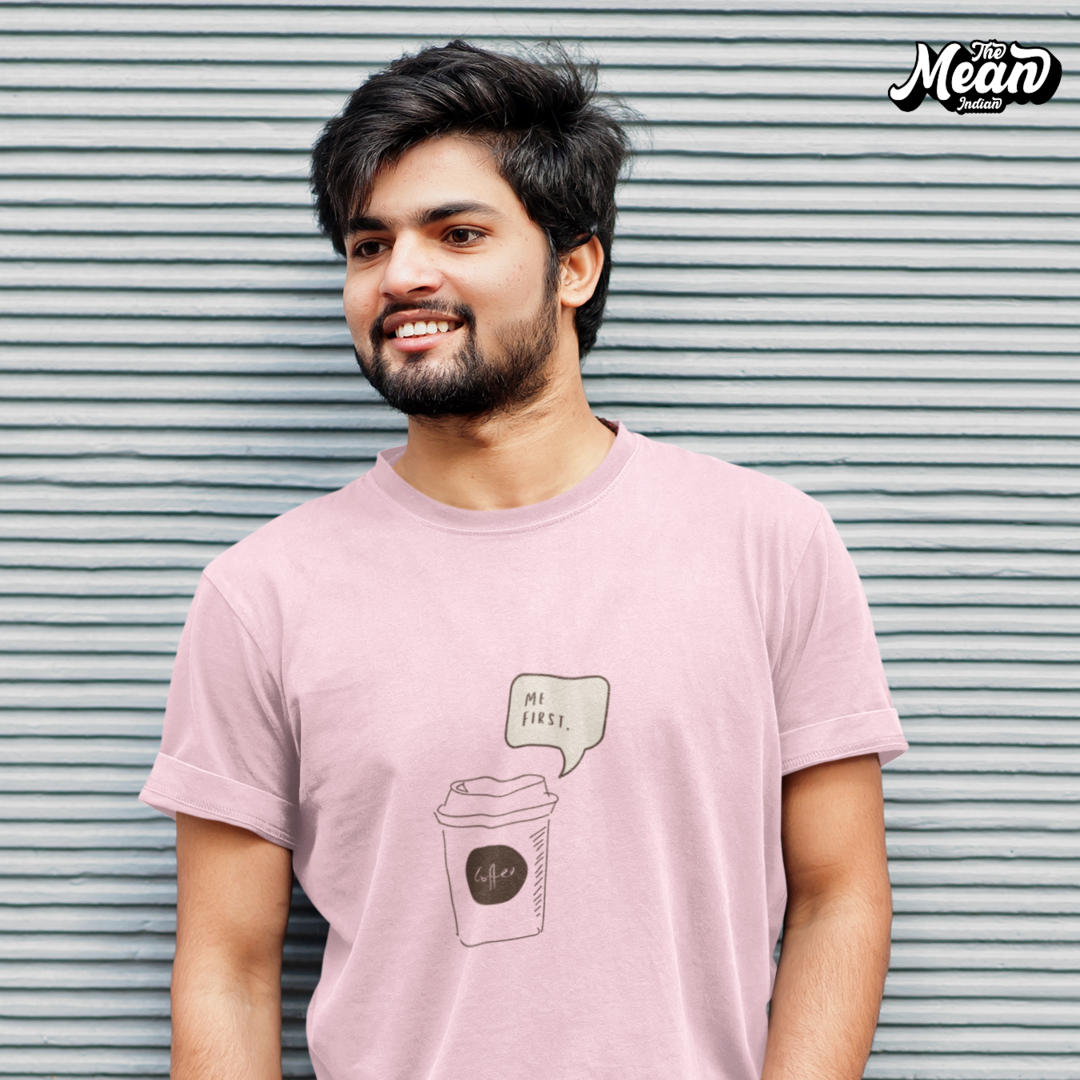 Coffee First - Boring Men's T-shirt The Mean Indian Store