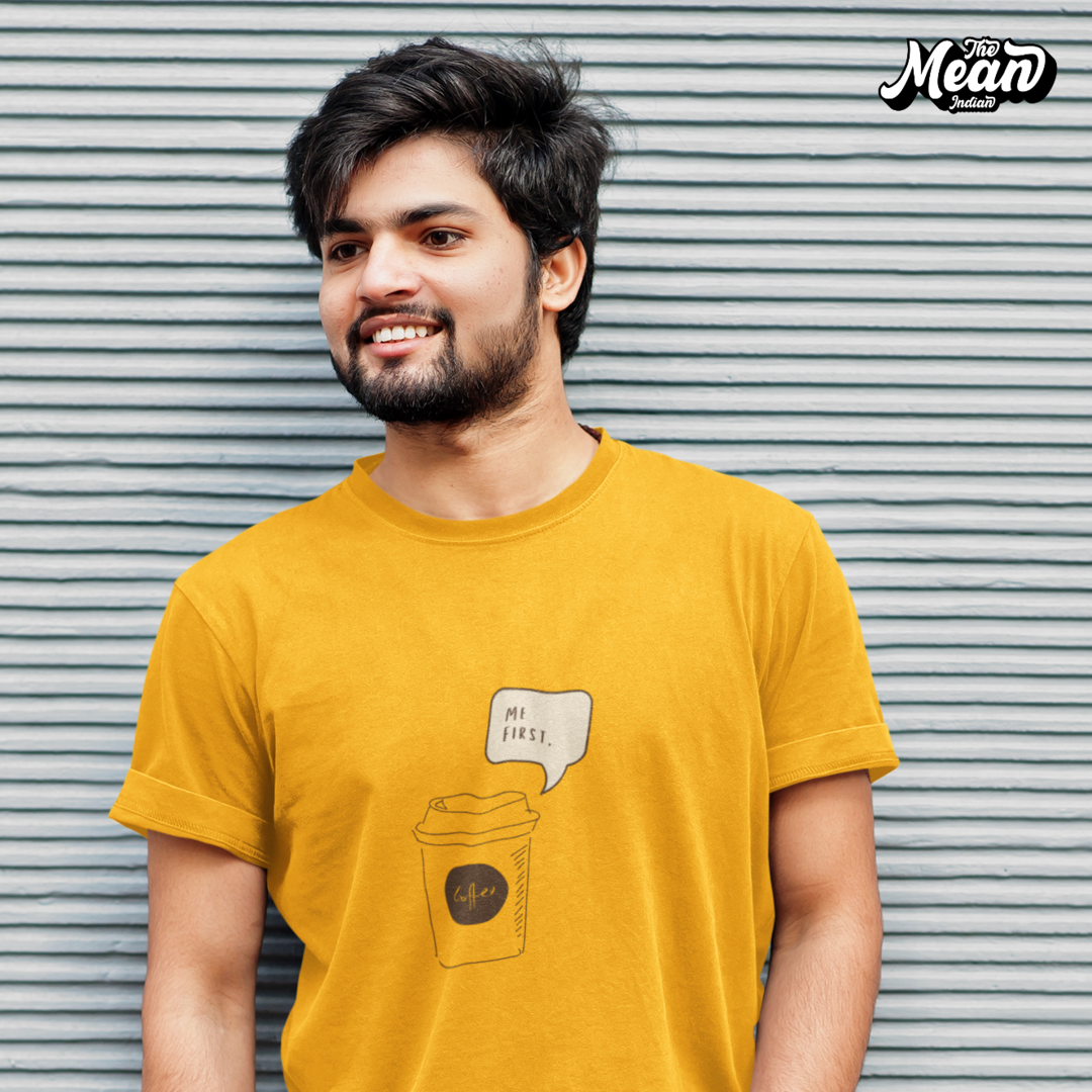 Coffee First - Boring Men's T-shirt The Mean Indian Store