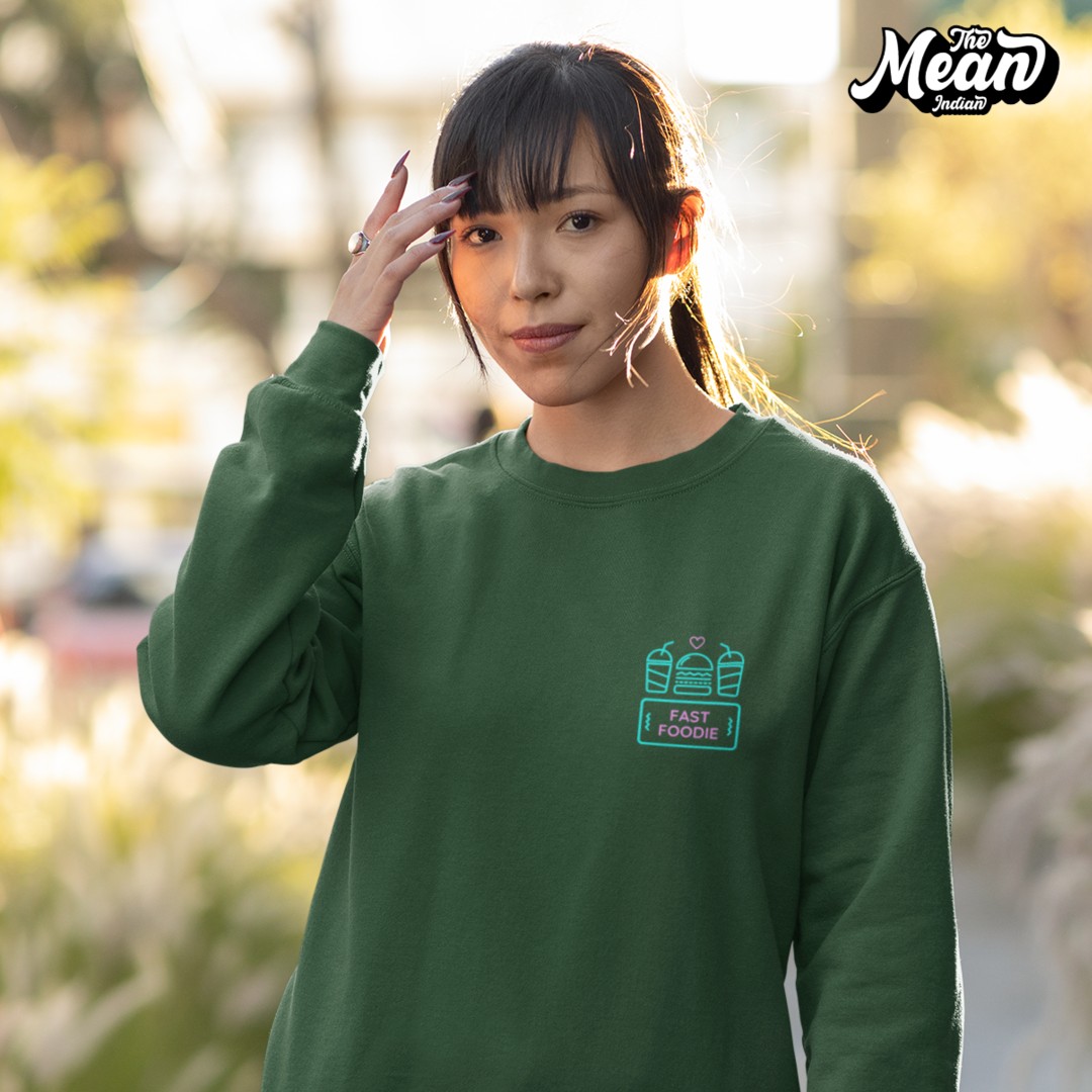 Fast Foodie - Women's Sweatshirt (Unisex) The Mean Indian Store