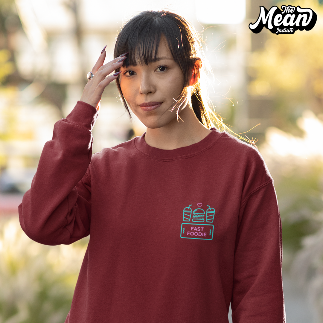 Fast Foodie - Women's Sweatshirt (Unisex) The Mean Indian Store