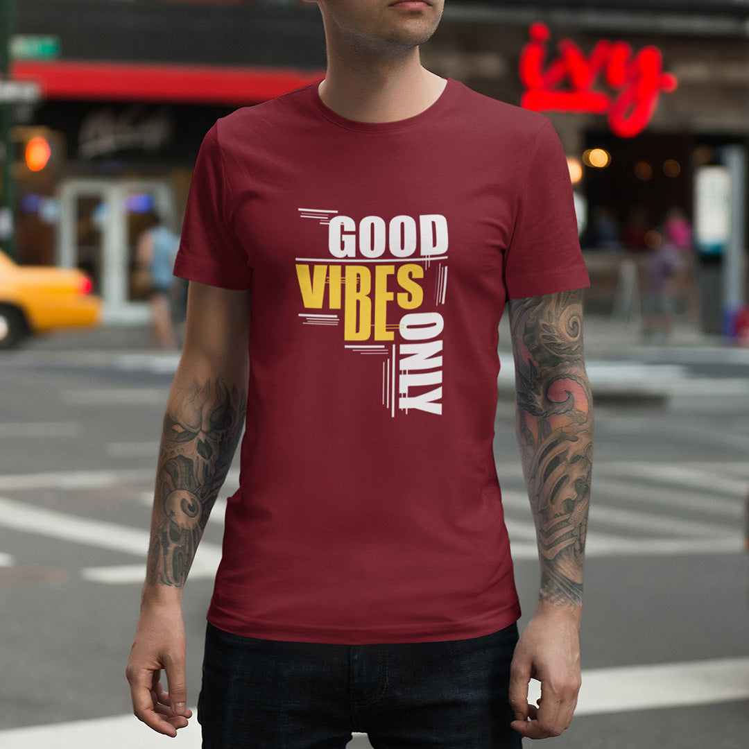 Good Vibes Only - Men's T-shirt The Mean Indian Store