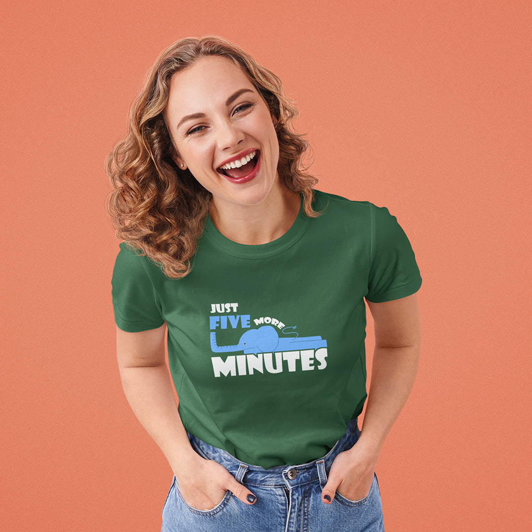 Just Five More Minutes - Women's T-shirt The Mean Indian Store