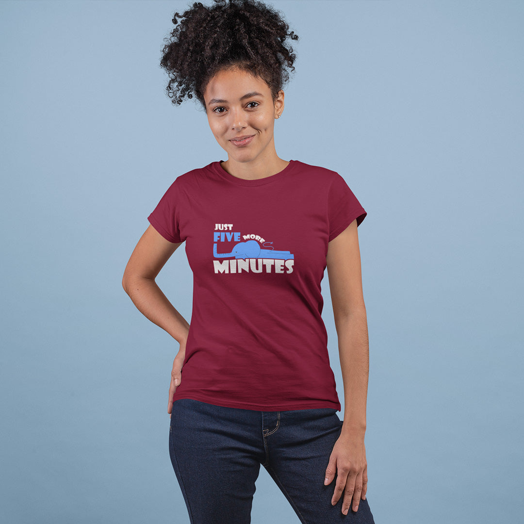 Just Five More Minutes - Women's T-shirt The Mean Indian Store