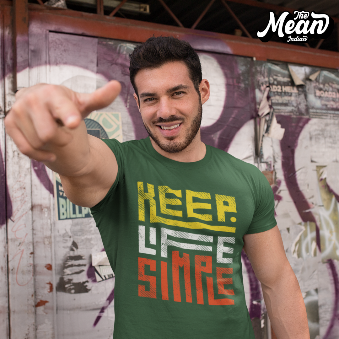 Keep Life Simple - Boring Men's T-shirt The Mean Indian Store
