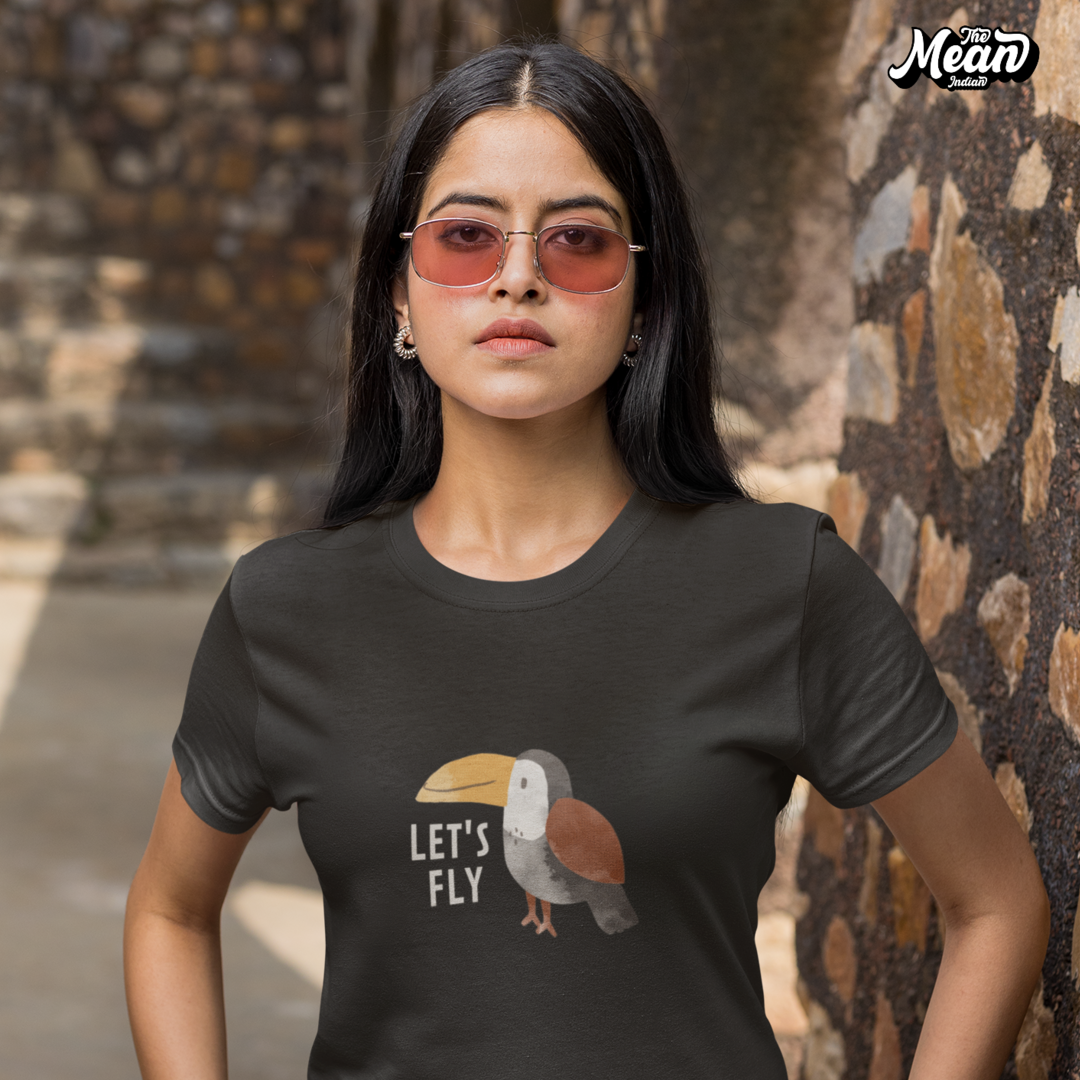 Let's Fly - Boring Women's T-shirt The Mean Indian Store
