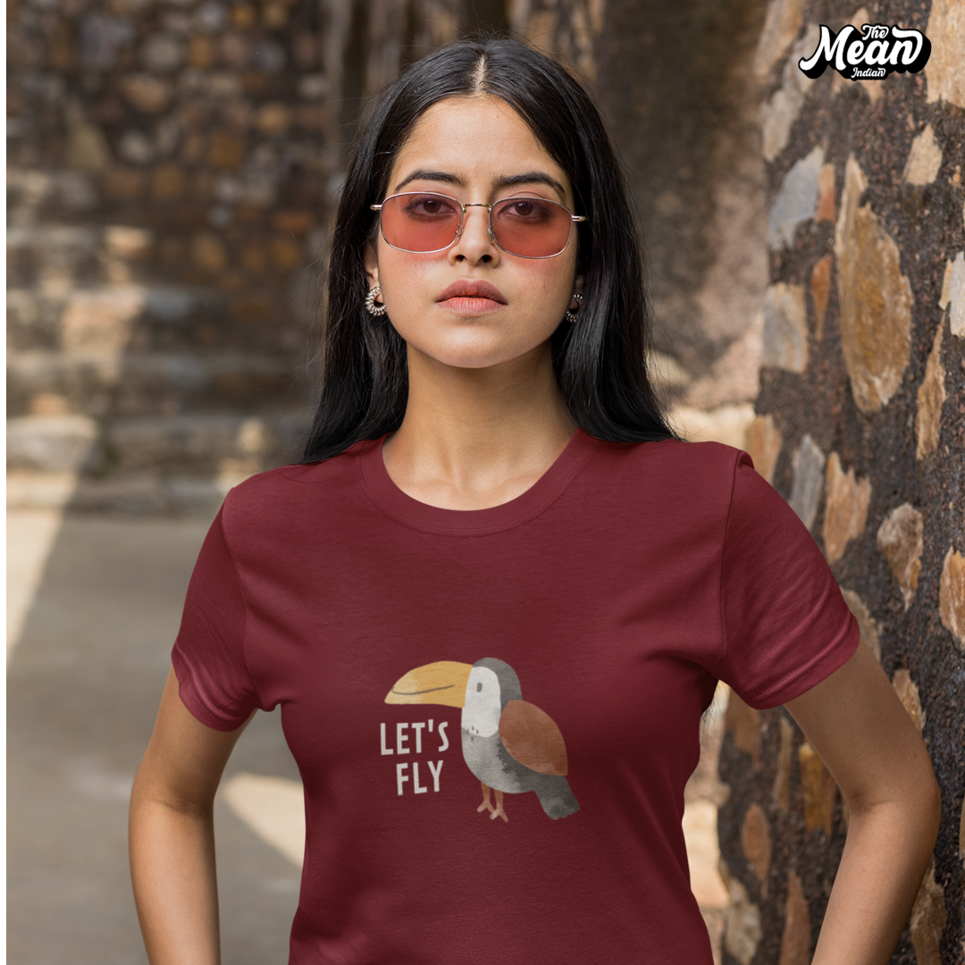 Let's Fly - Boring Women's T-shirt The Mean Indian Store