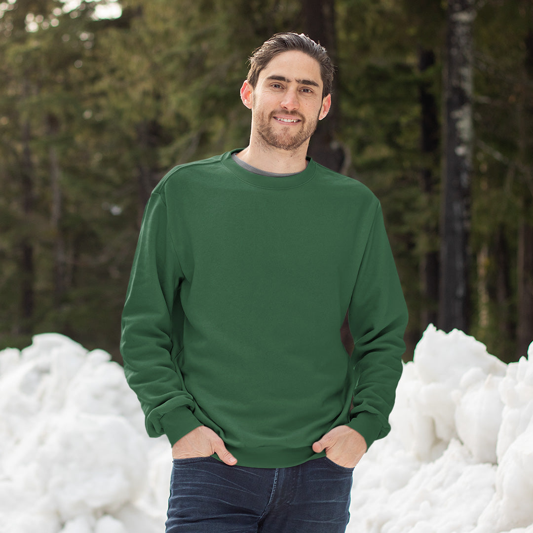 Men's Olive Green Sweatshirt The Mean Indian Store