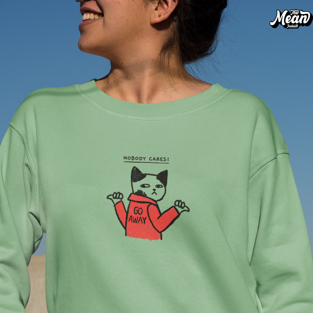 Nobody Cares - Women's Sweatshirt (Unisex) The Mean Indian Store