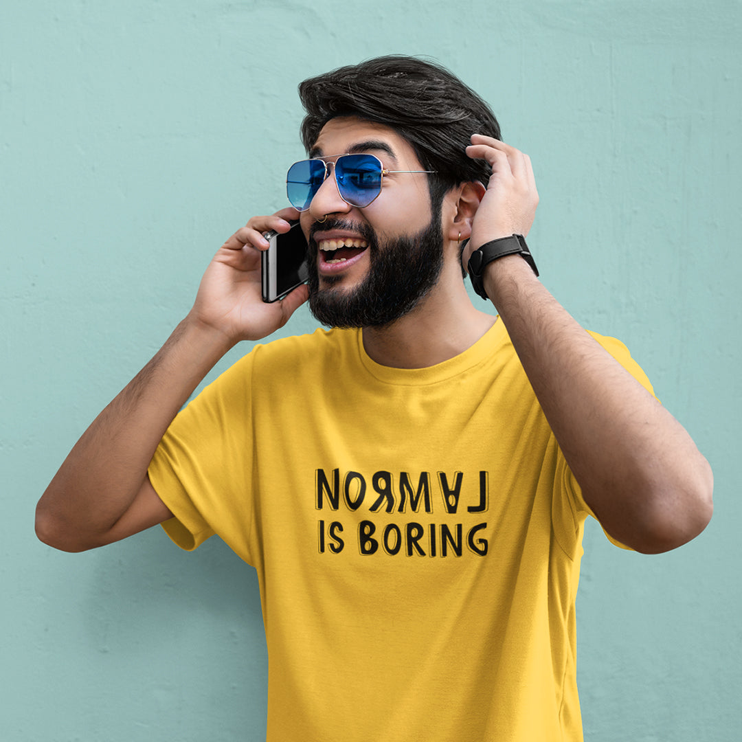 Normal is Boring - Men's T-shirt The Mean Indian Store