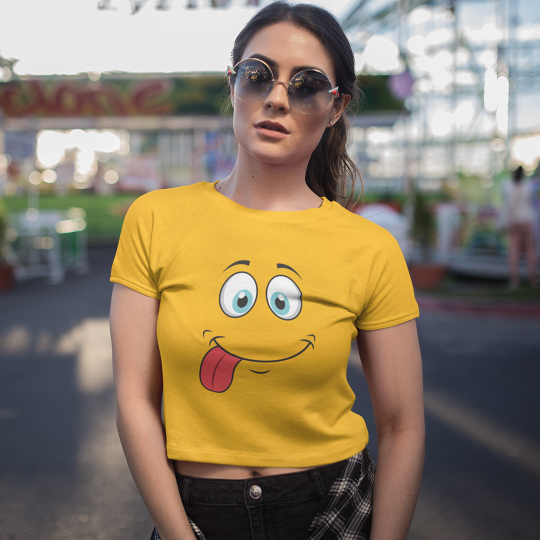 Smiley - Crop Top The Mean Indian Store