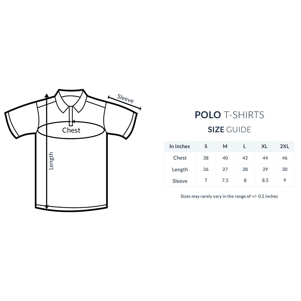 The Mean Indian - Navy Blue Men's Polo T-shirt The Mean Indian Store