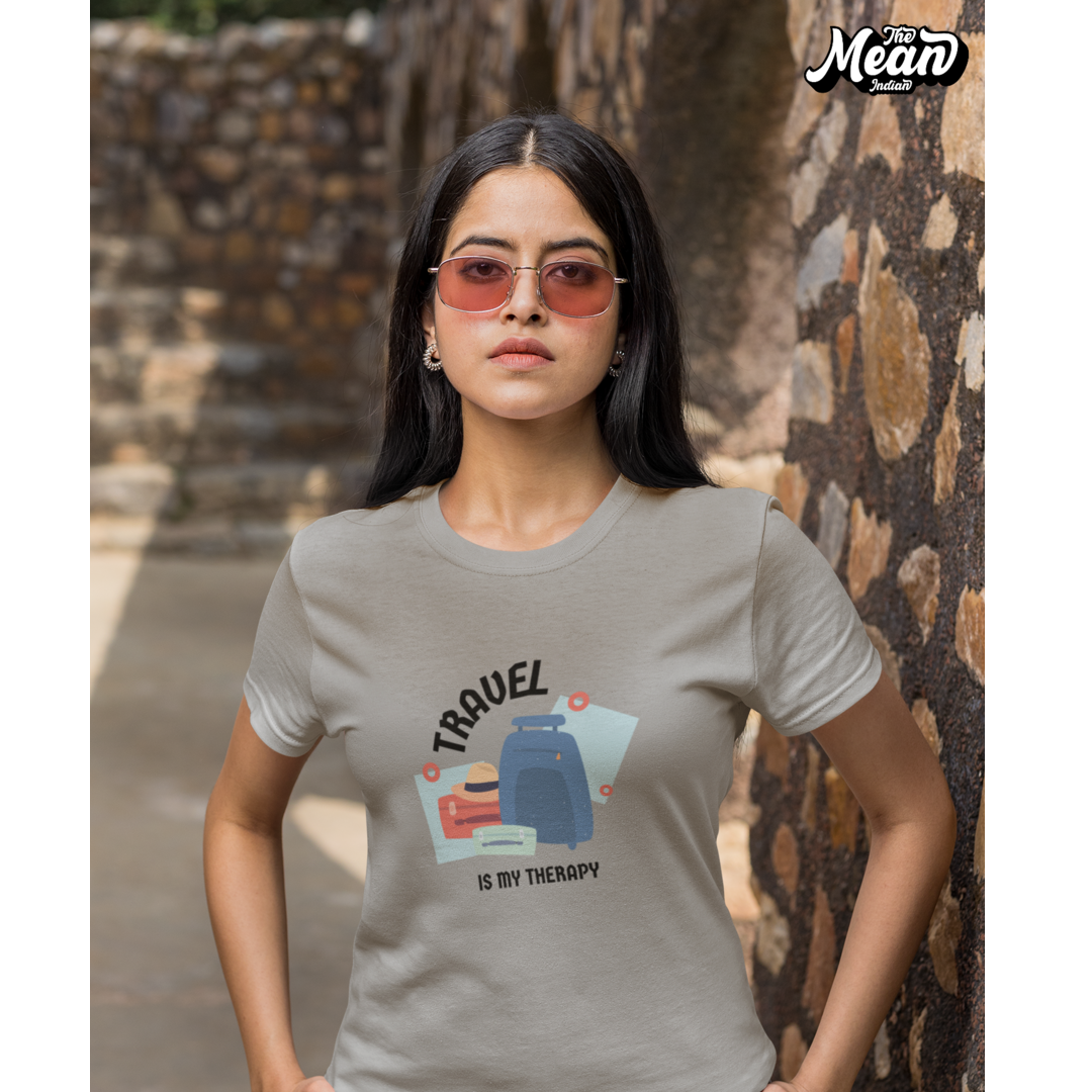 Travel is my Thearpy - Boring Women's T-shirt The Mean Indian Store
