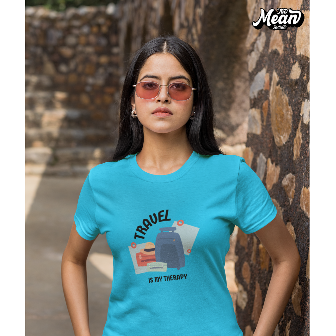 Travel is my Thearpy - Boring Women's T-shirt The Mean Indian Store