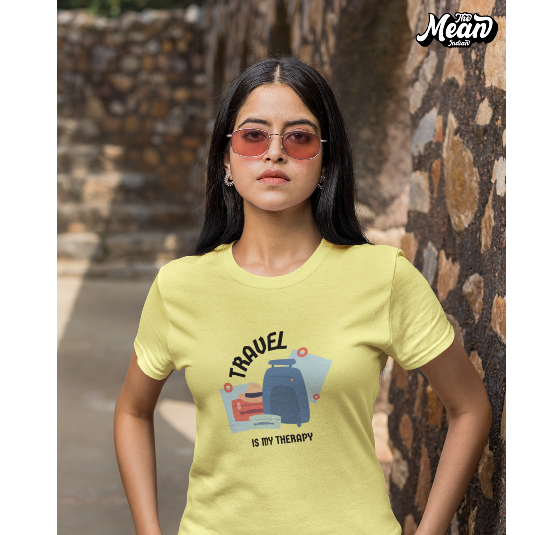 Travel is my Thearpy - Boring Women's T-shirt The Mean Indian Store