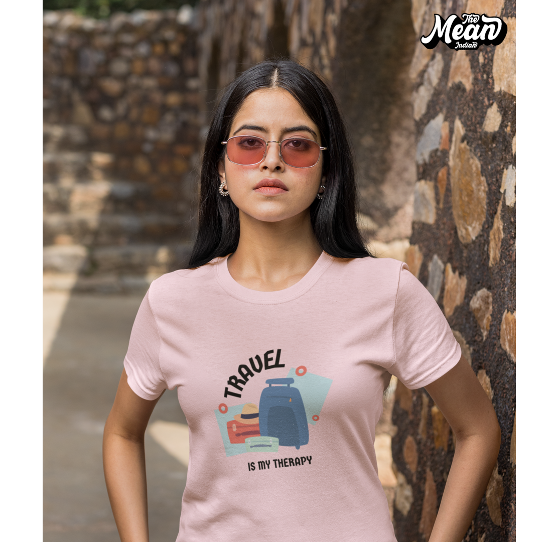 Travel is my Thearpy - Boring Women's T-shirt The Mean Indian Store