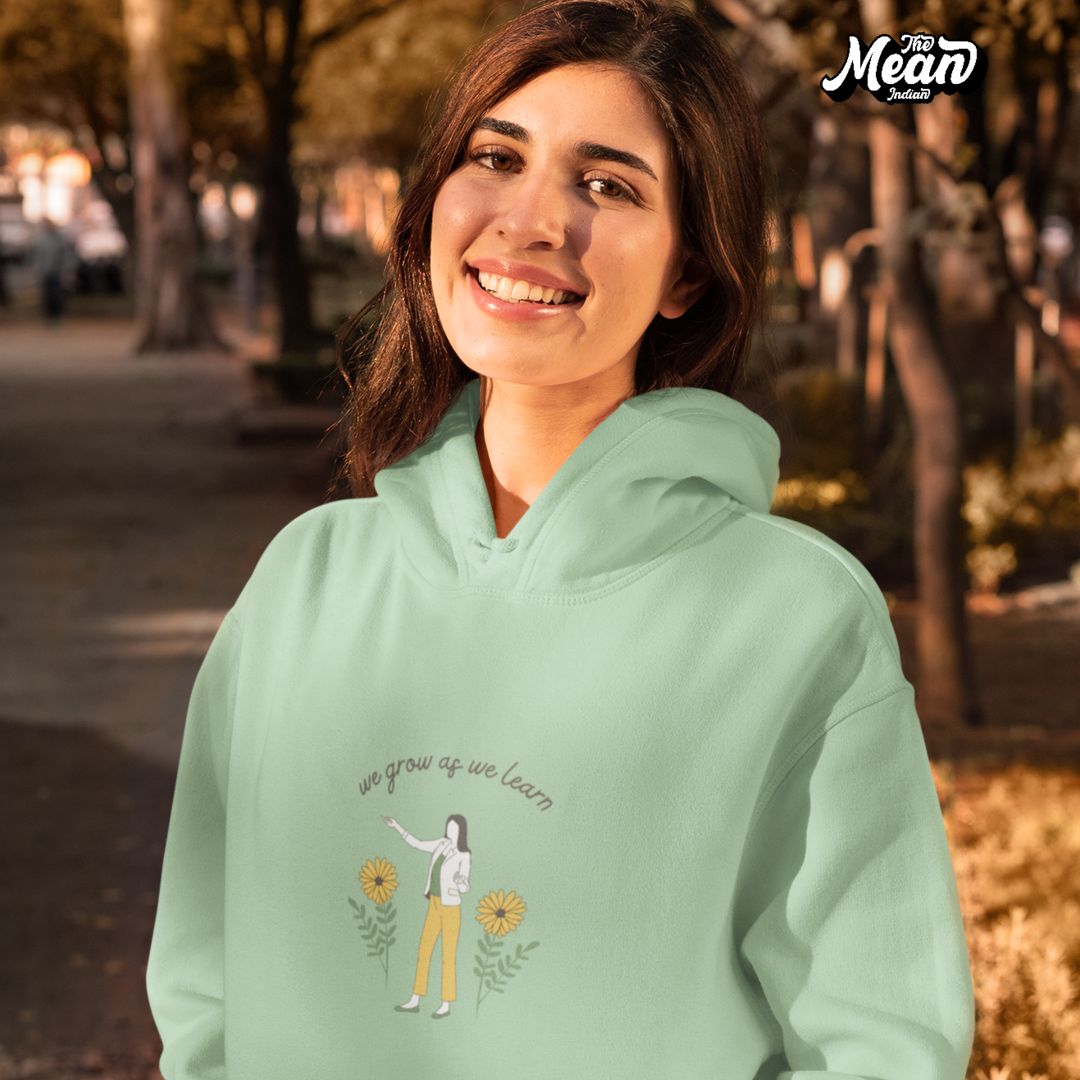 We grow as we learn - Women's Hoodie (Unisex) The Mean Indian Store