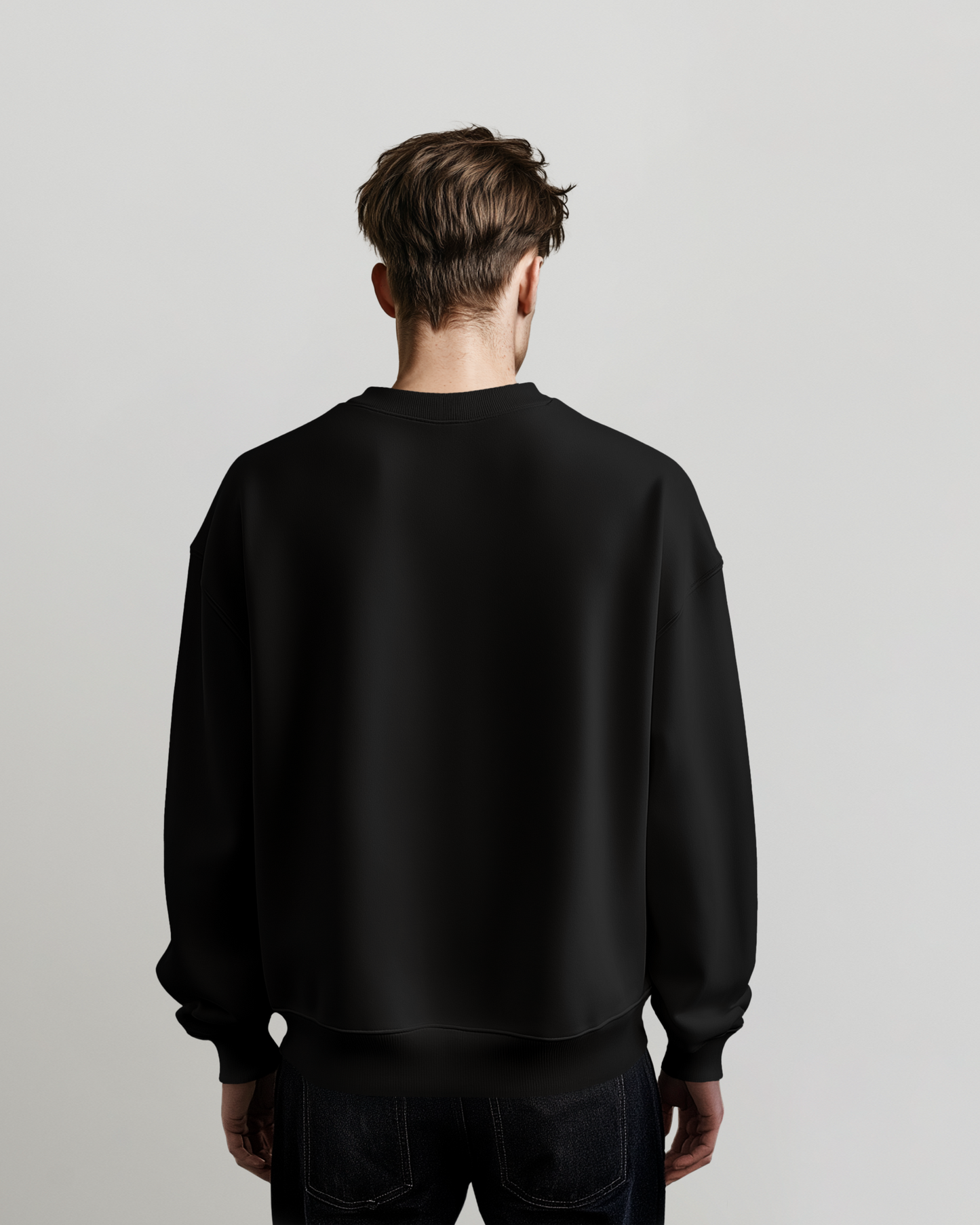 Heavyweight Oversized black Sweatshirt