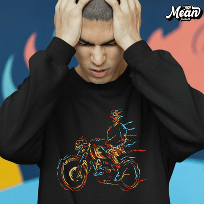 Abstract Motorbike - Men's Sweatshirt The Mean Indian Store