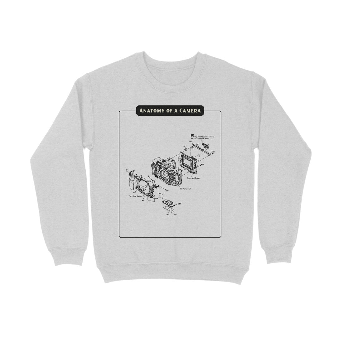 Anatomy of a Camera - Men's Sweatshirt The Mean Indian Store