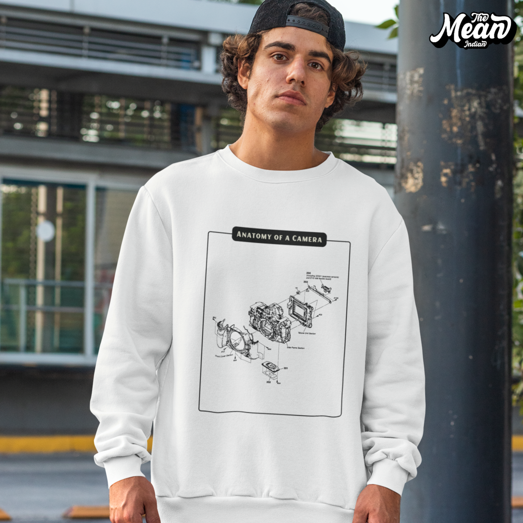 Anatomy of a Camera - Men's Sweatshirt The Mean Indian Store