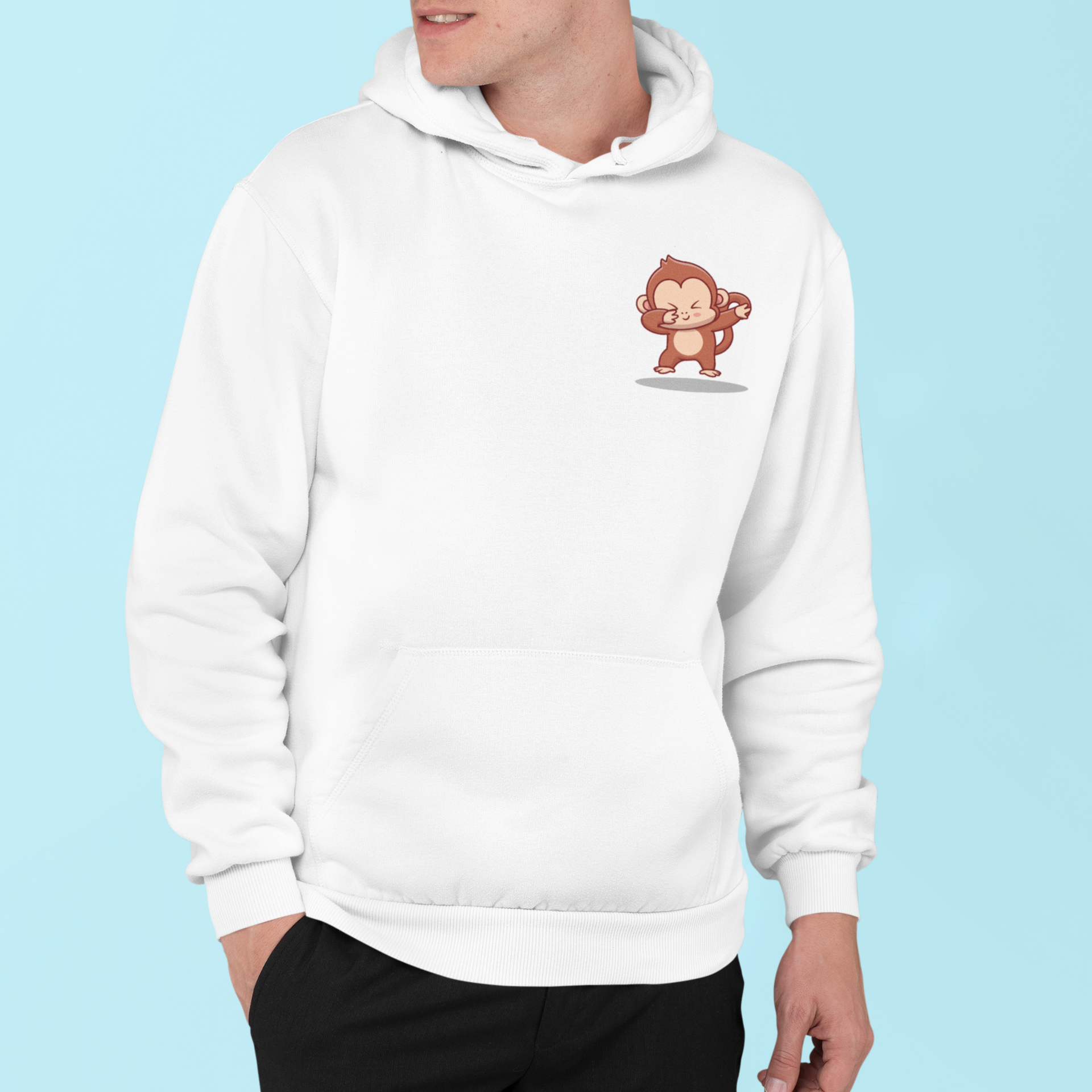 Dab Monkey - Men Hoodie The Mean Indian Store