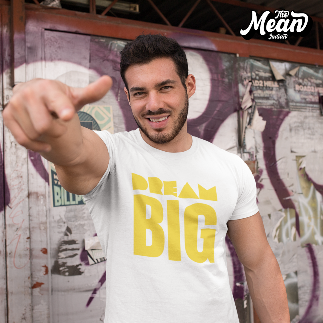 Dream BIG - Boring Men's T-shirt The Mean Indian Store