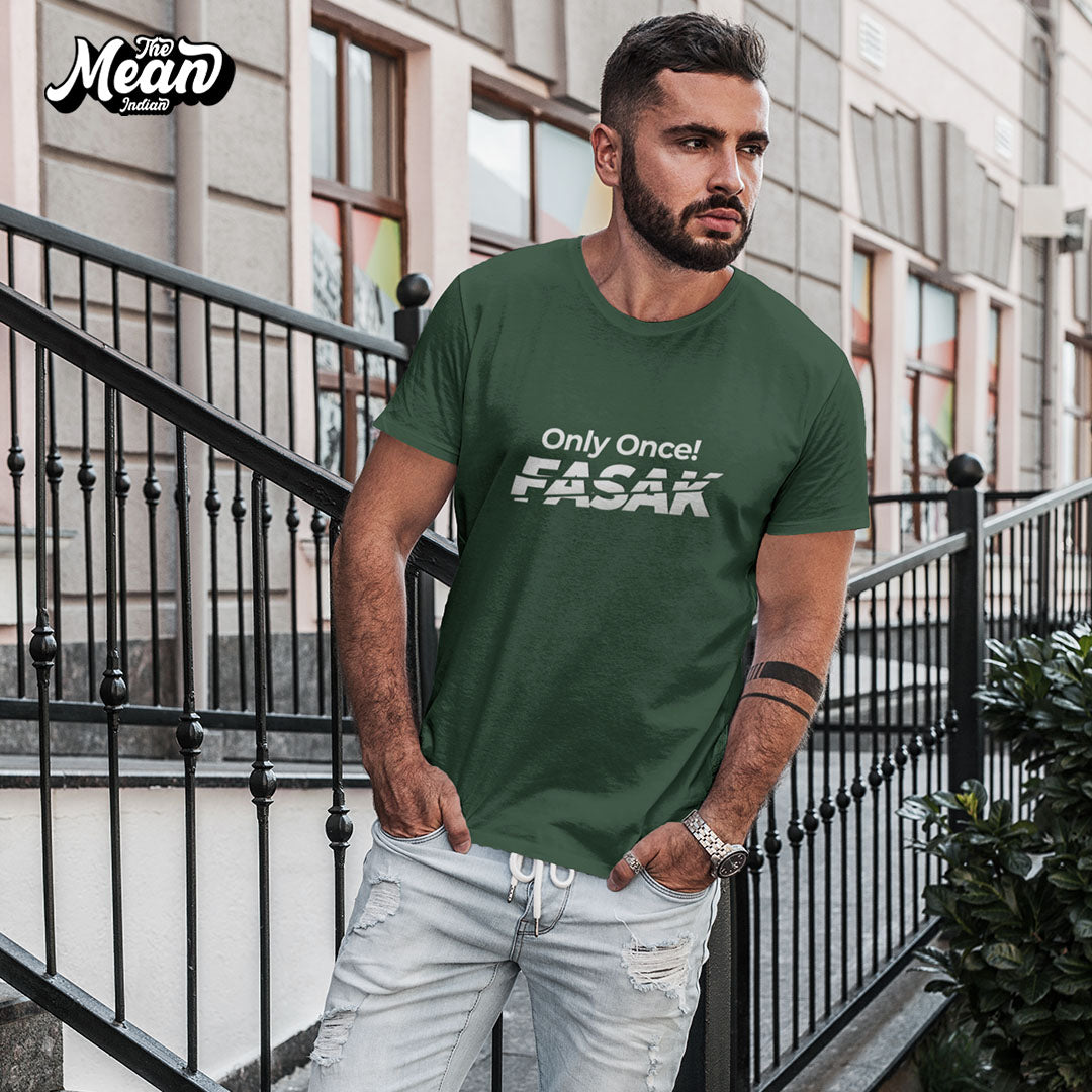 Fasak - Men's Telugu T-shirt - Dark The Mean Indian Store