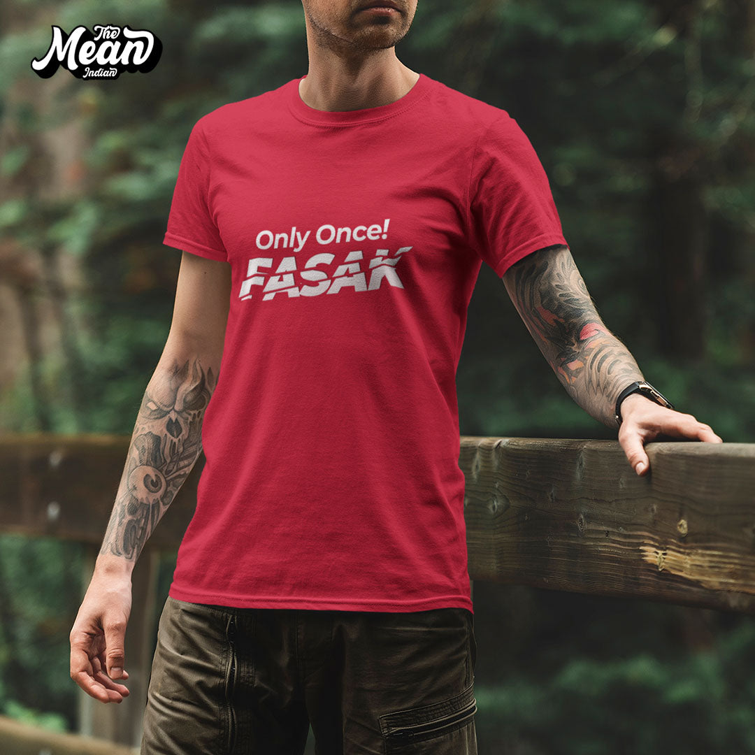Fasak - Men's Telugu T-shirt - Dark The Mean Indian Store