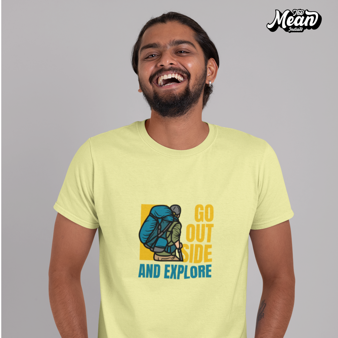 Go Outside And Explore - Boring Men's T-shirt The Mean Indian Store