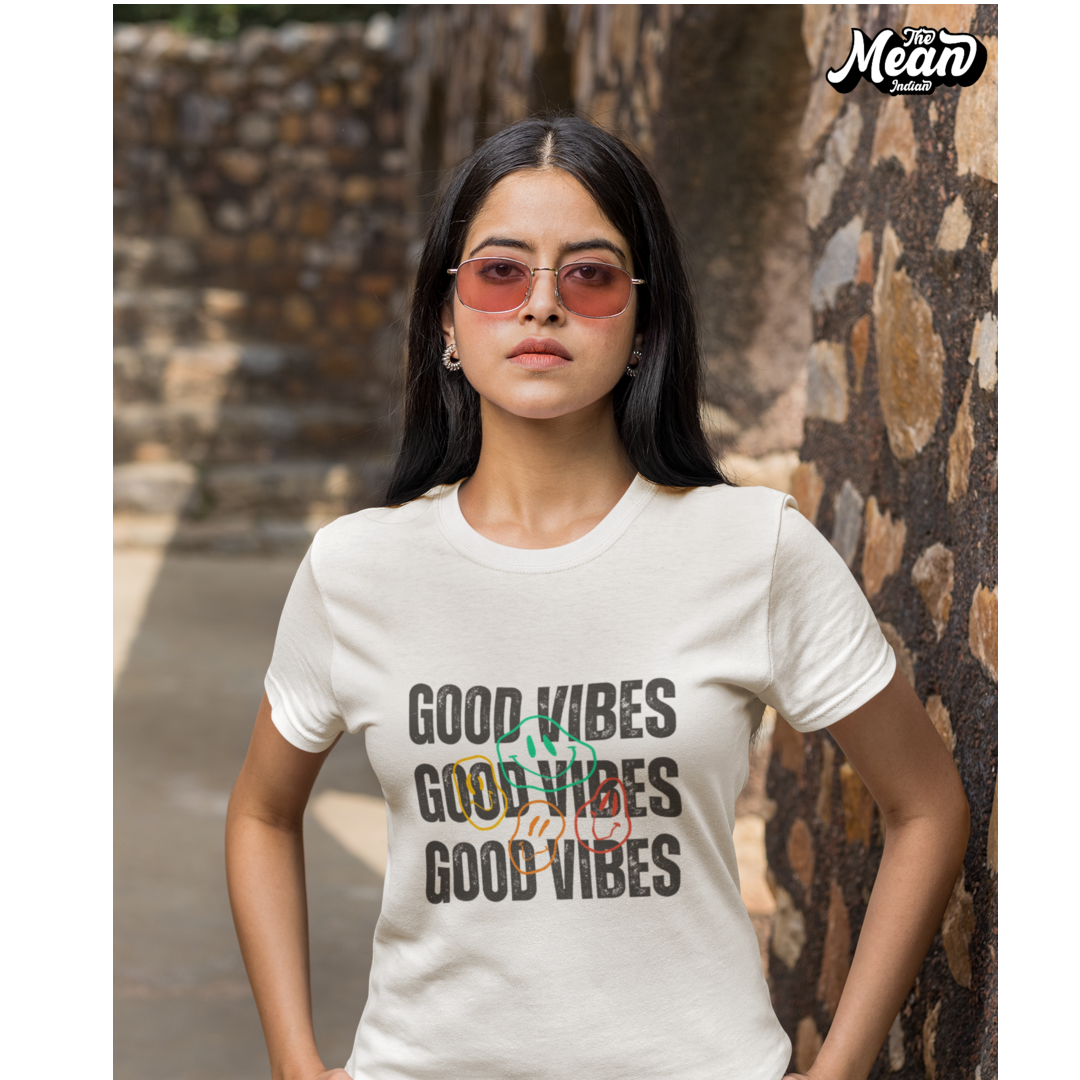 Good Vibes - Boring Women's T-Shirt The Mean Indian Store