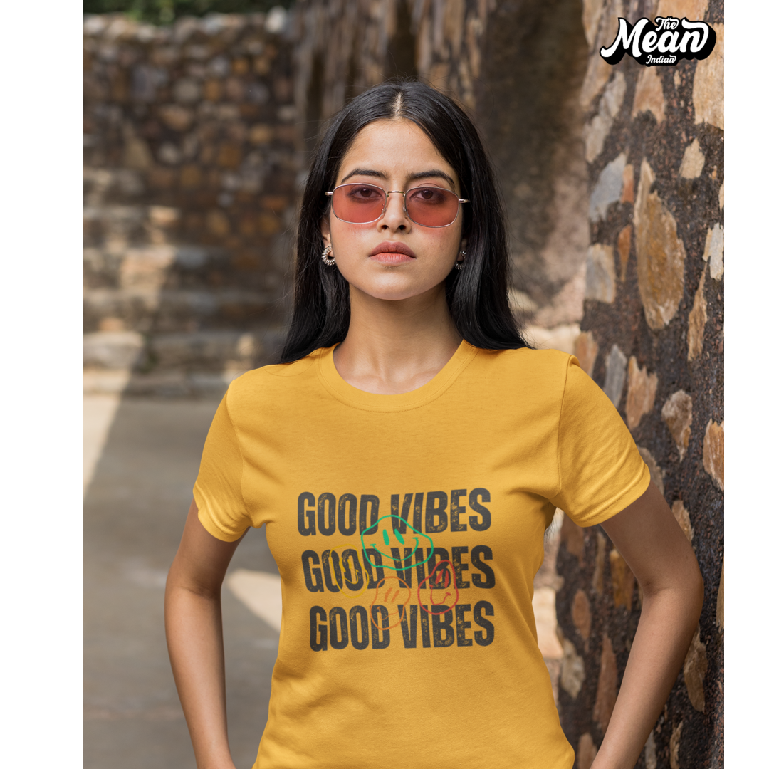 Good Vibes - Boring Women's T-Shirt The Mean Indian Store