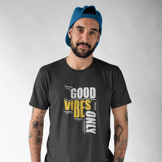 Good Vibes Only - Men's T-shirt The Mean Indian Store