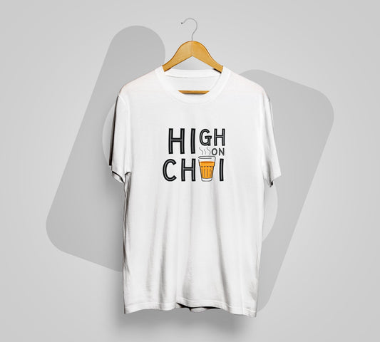 High On Chai 02  - Men T-shirt The Mean Indian Store