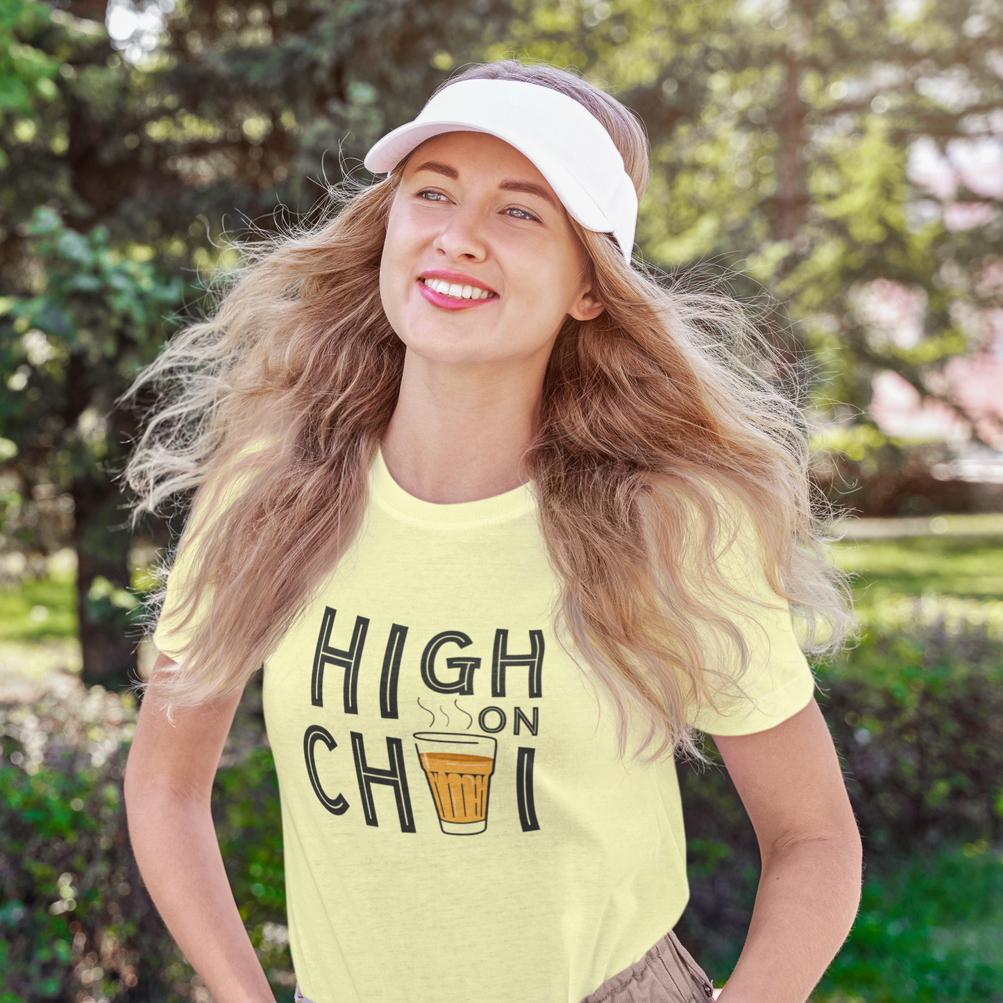 High On Chai - Women T-shirt The Mean Indian Store