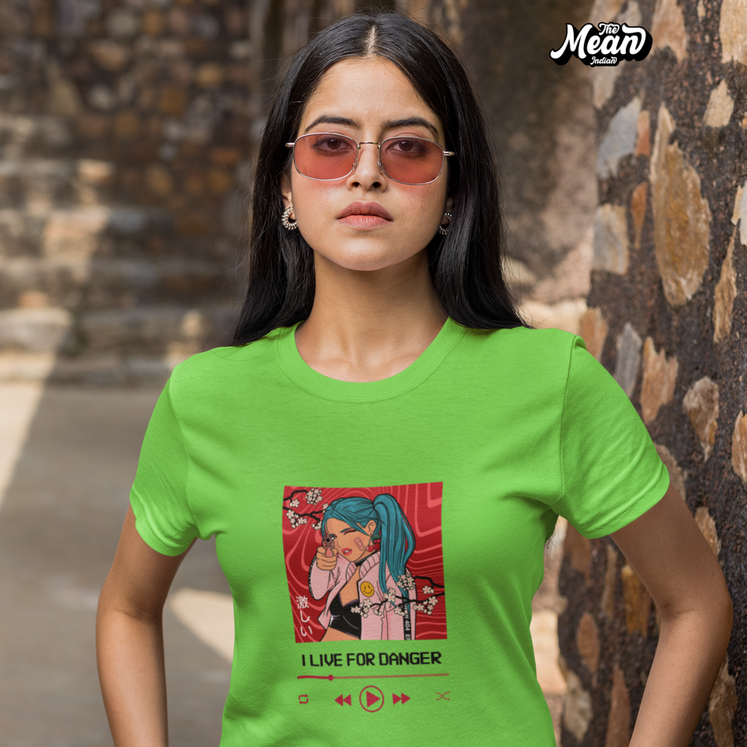 I Live For Danger - Boring Women's T-shirt The Mean Indian Store