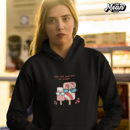 Just Chill and eat Ice-cream Women's Hoodie (Unisex) The Mean Indian Store