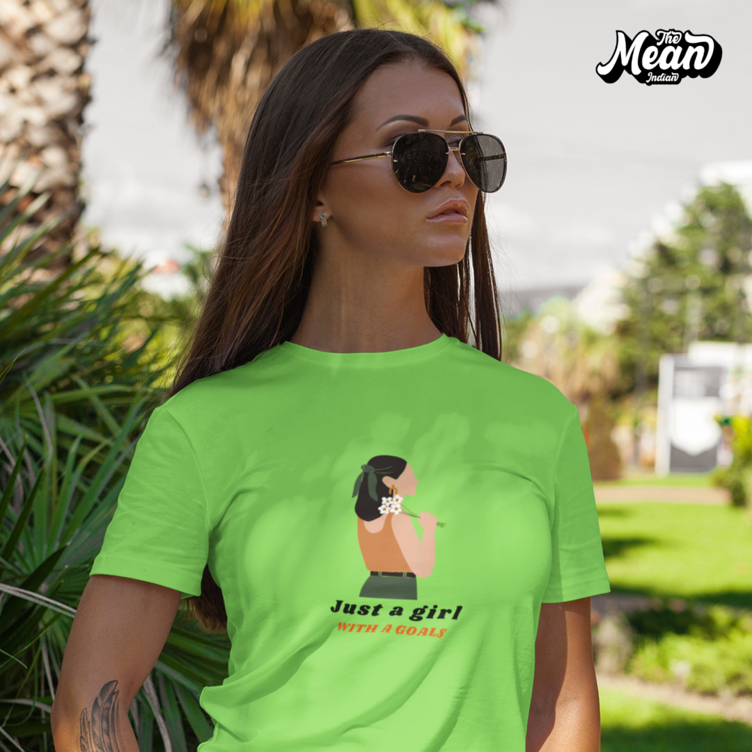 Just a girl with goals - Boring Women's T-shirt The Mean Indian Store