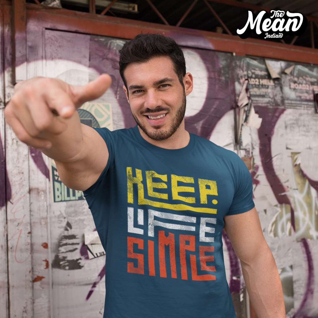 Keep Life Simple - Boring Men's T-shirt The Mean Indian Store