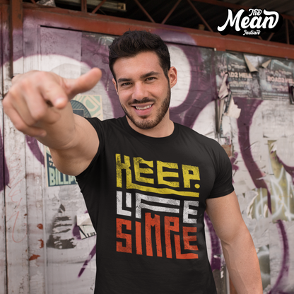 Keep Life Simple - Boring Men's T-shirt The Mean Indian Store