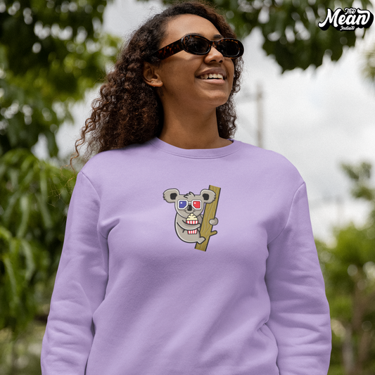 Koala - Women's Iris Lavender Sweatshirt (Unisex) The Mean Indian Store