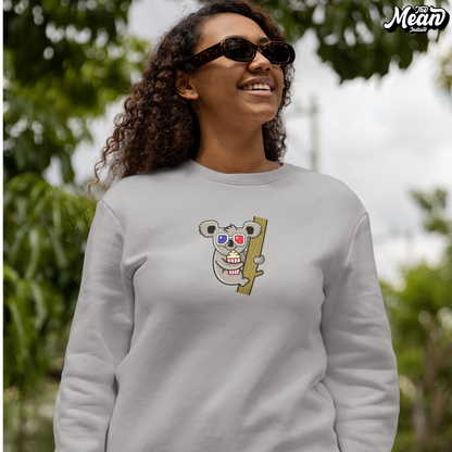 Koala - Women's Melange Grey Sweatshirt (Unisex) The Mean Indian Store