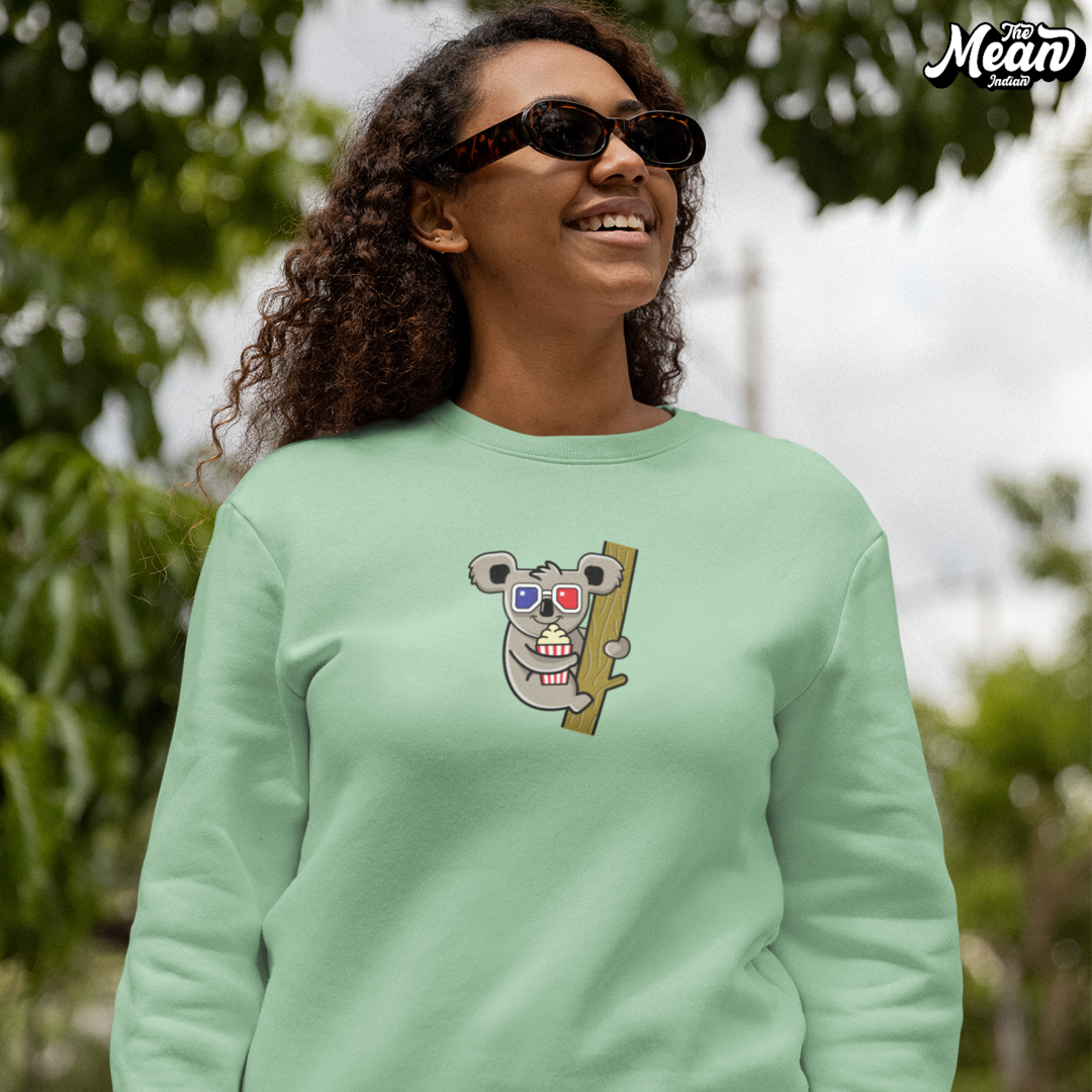 Koala - Women's Mint Green Sweatshirt (Unisex) The Mean Indian Store