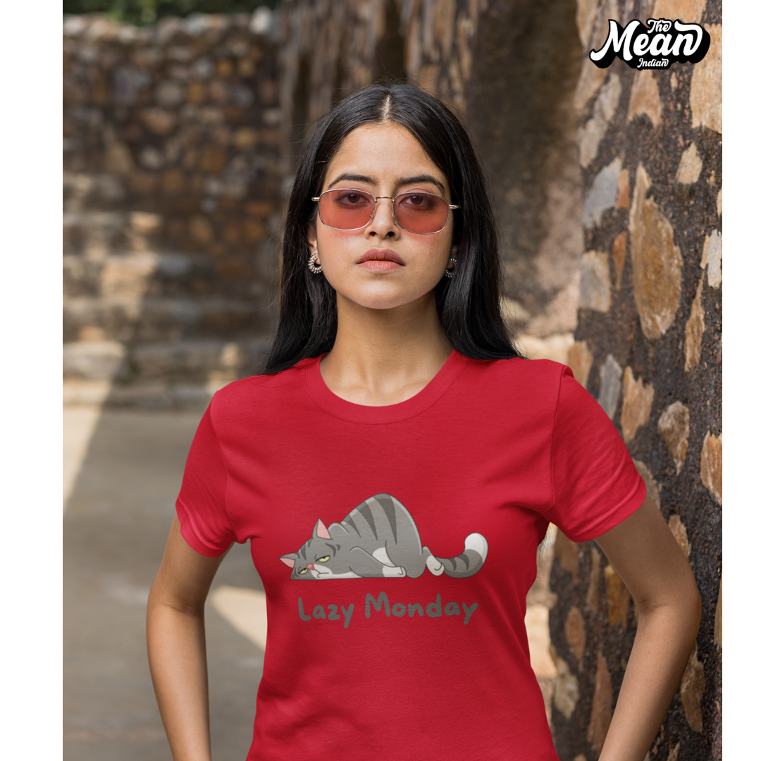 Lazy Monday - Boring Women's T-shirt The Mean Indian Store