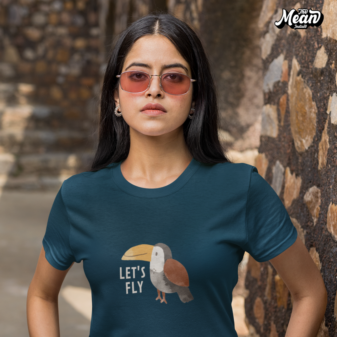 Let's Fly - Boring Women's T-shirt The Mean Indian Store