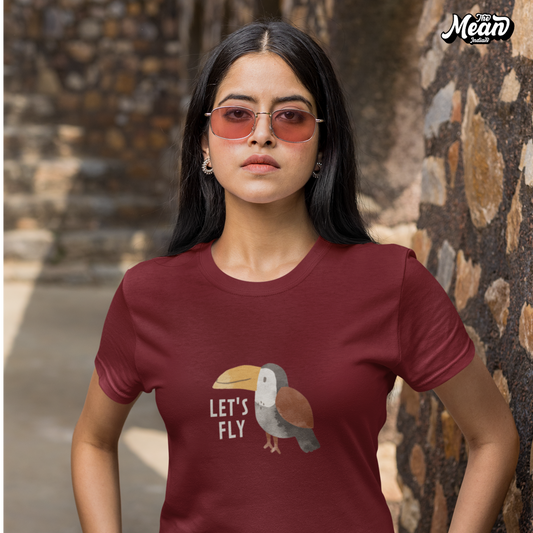 Let's Fly - Boring Women's T-shirt The Mean Indian Store