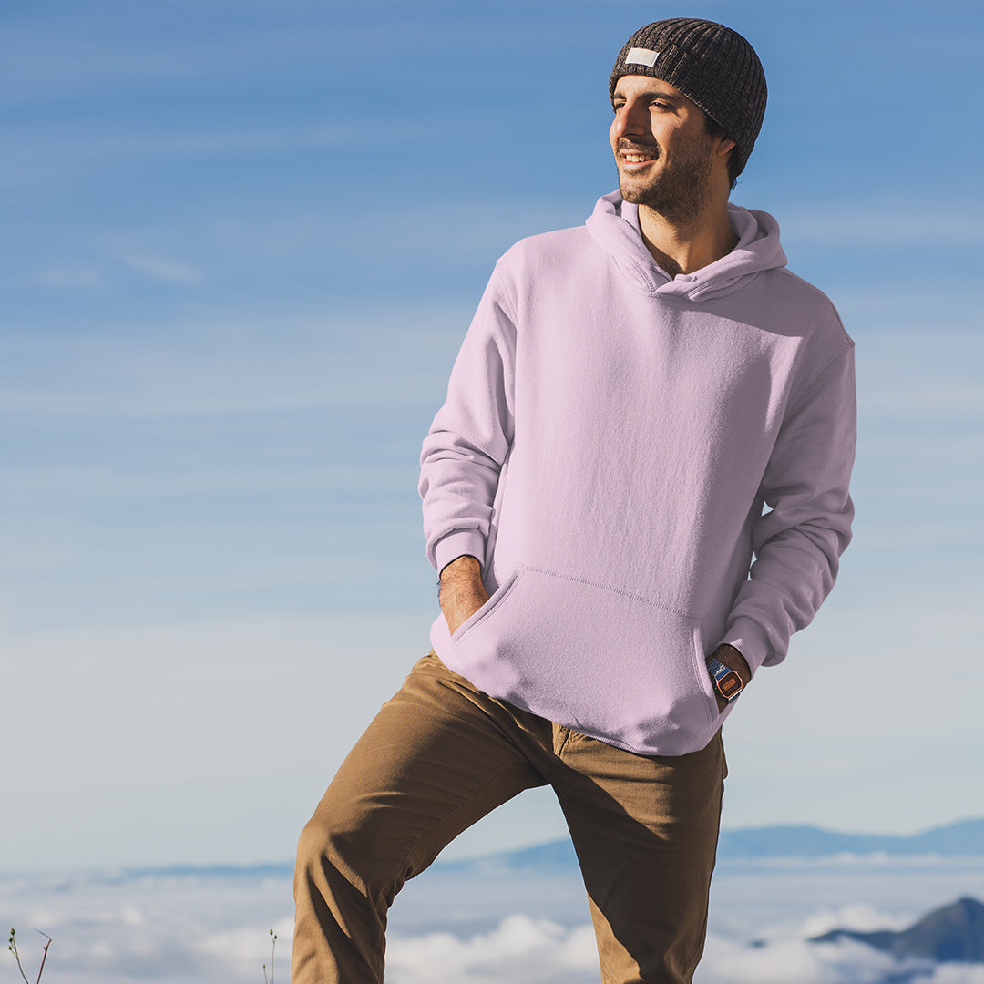 Light Pink - Men's Hoodie The Mean Indian Store