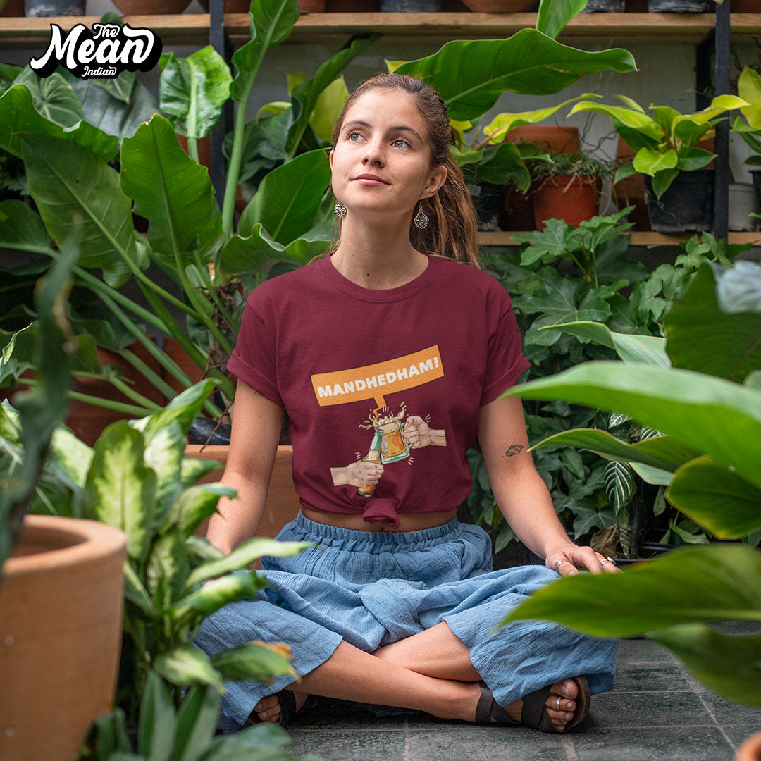 Mandhedham - Women's Telugu T-shirt The Mean Indian Store